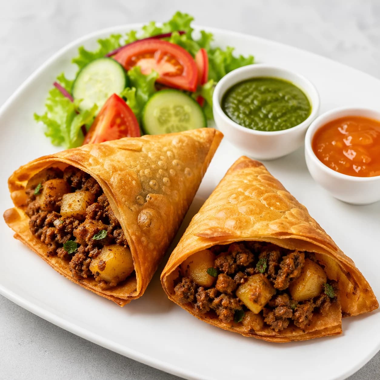 Keema Samosas x2