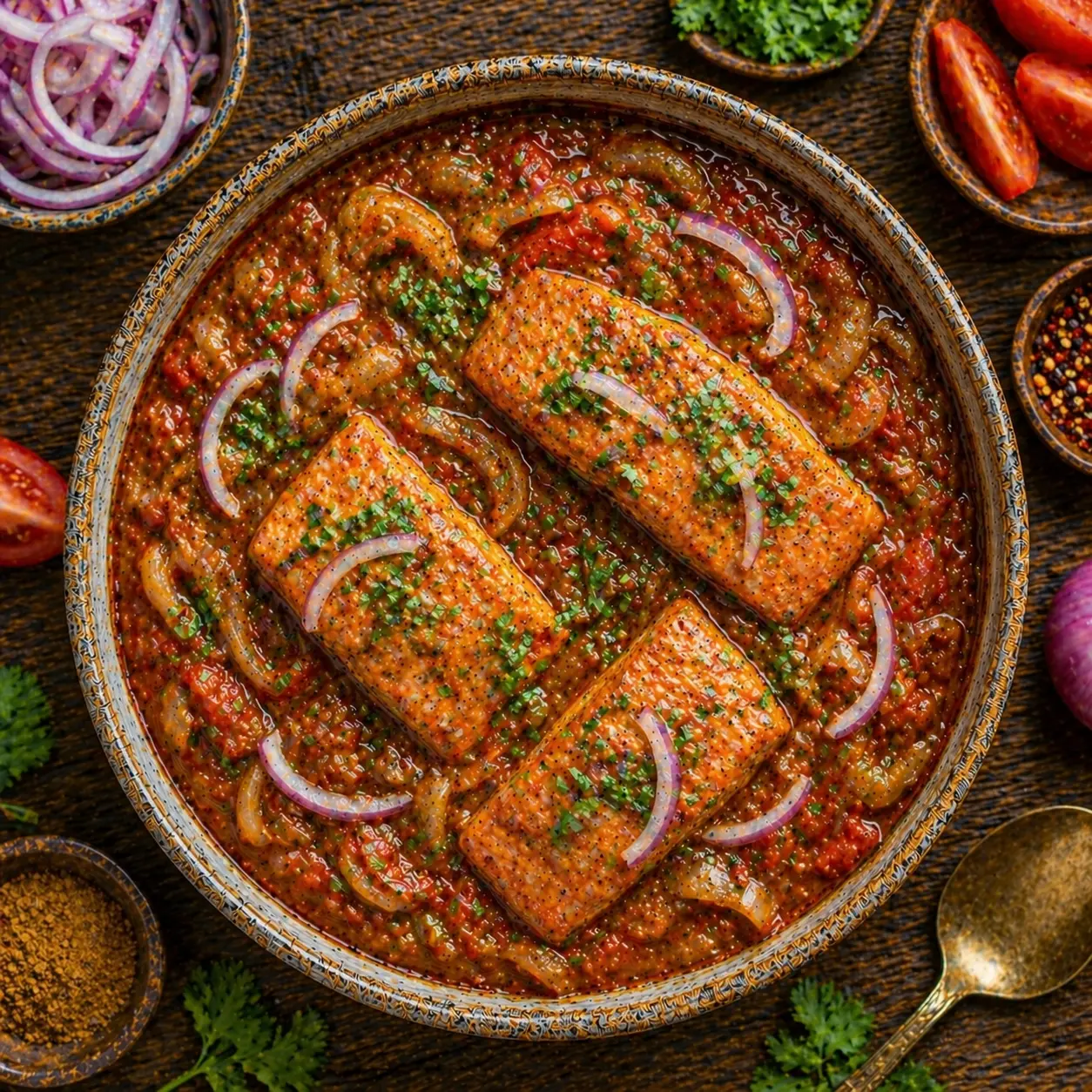 Salmon Dopiaza