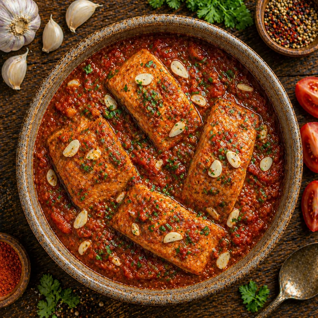 Salmon Garlic