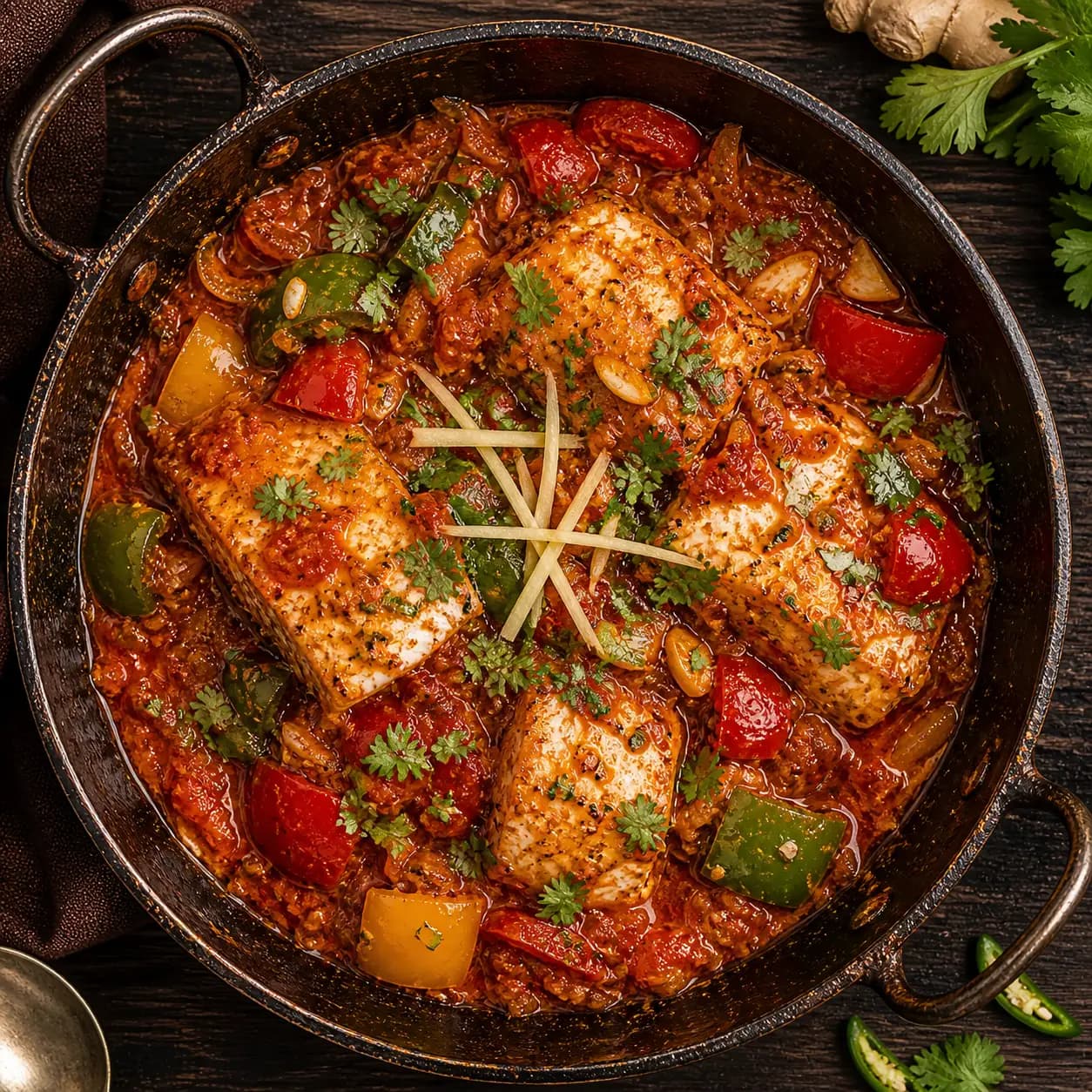 Fish Balti (Fish Karahi)