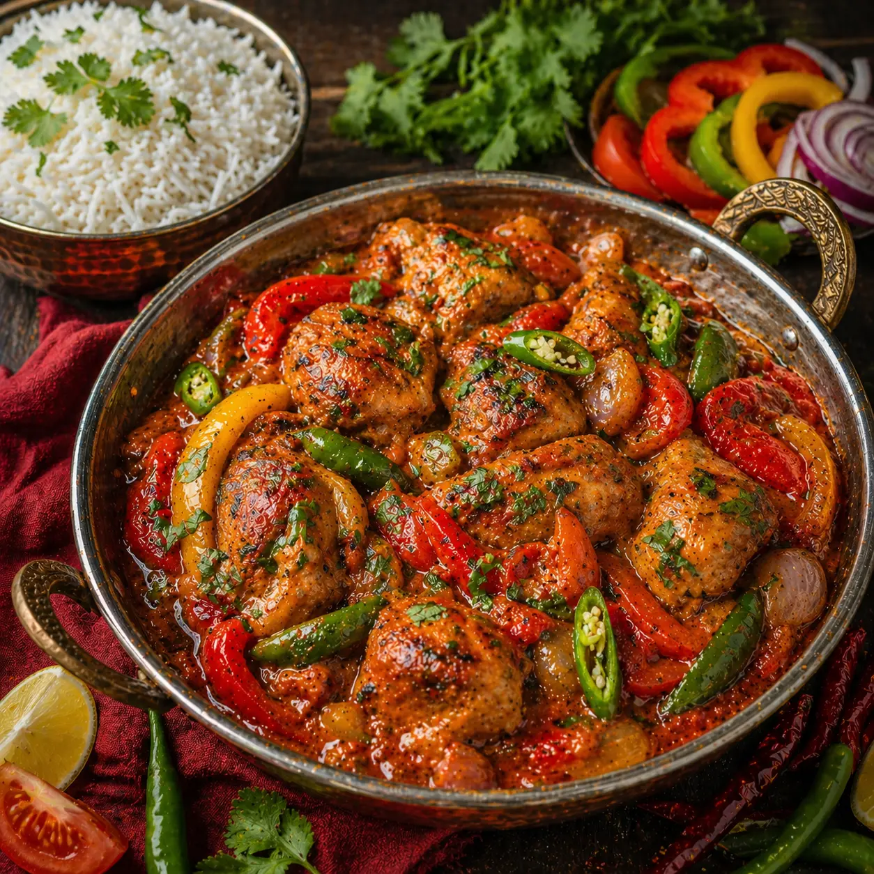 Chicken Balti (Chicken Karahi)