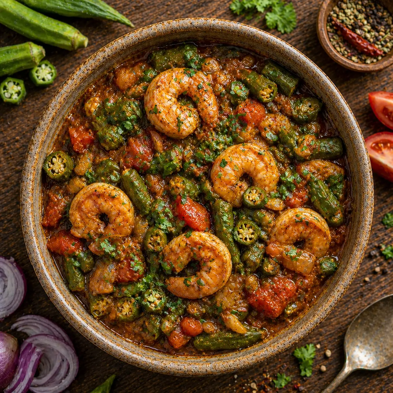 Scampi Bhindi